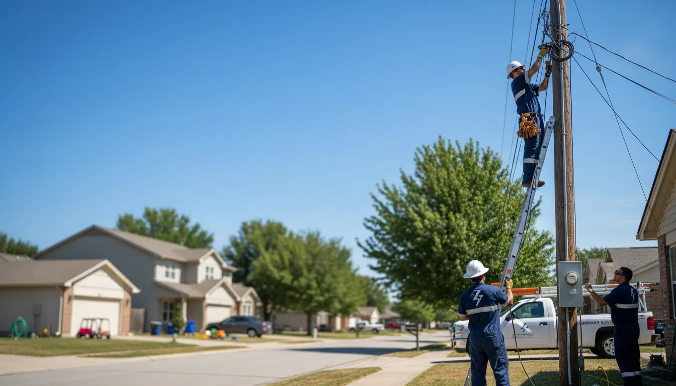 Residential electrician providing installation services in Paris, ME